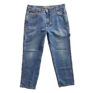 Vintage US Polo Assn Carpenter Jeans Mens 36x32 Baggy Wide Leg Skater Denim Y2K